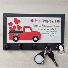 Design em Branco - Chaveiro personalizado para a parede de casa ❤️🥰