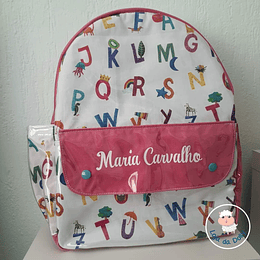 Mochila Plastificada LETRAS