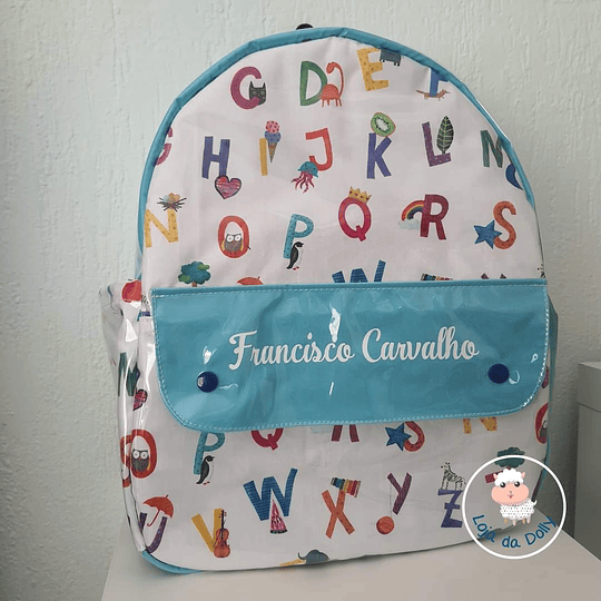 Mochila Plastificada LETRAS