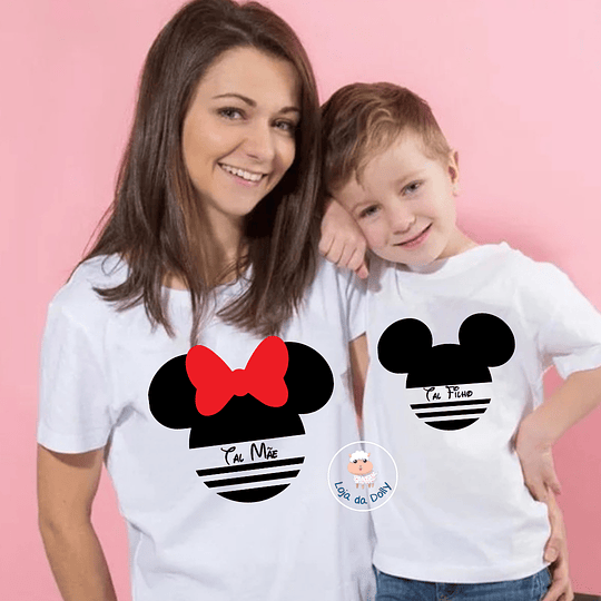 T-shirt MICKEY E MINNIE RISCAS (várias opções) - Criança e Adulto