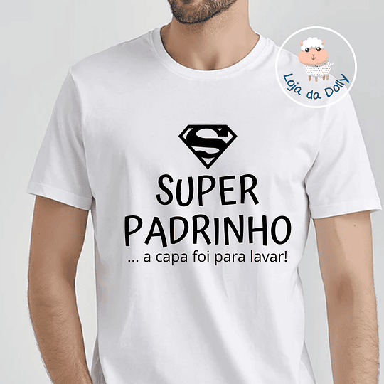 T-shirt SUPER CAPA FOI PARA LAVAR (várias opções) - Criança e Adulto