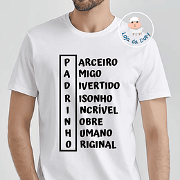 T-shirt PADRINHO SOPA LETRAS