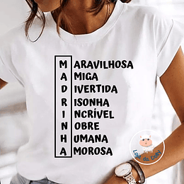 T-shirt MADRINHA SOPA LETRAS