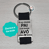 Porta-Chaves QUALQUER TEXTO Personalizado por ti Mod.1 (aço)