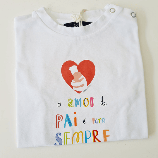 T-shirt Amor de Pai - Criança e Adulto