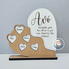 Placa Decorativa CORAÇÃO Personalizada MDF (várias opções)