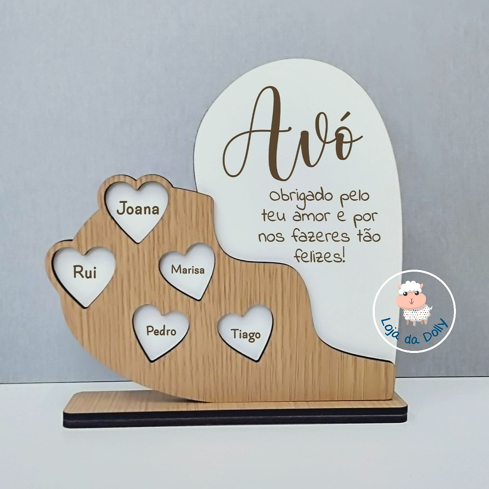 Placa Decorativa CORAÇÃO Personalizada 1