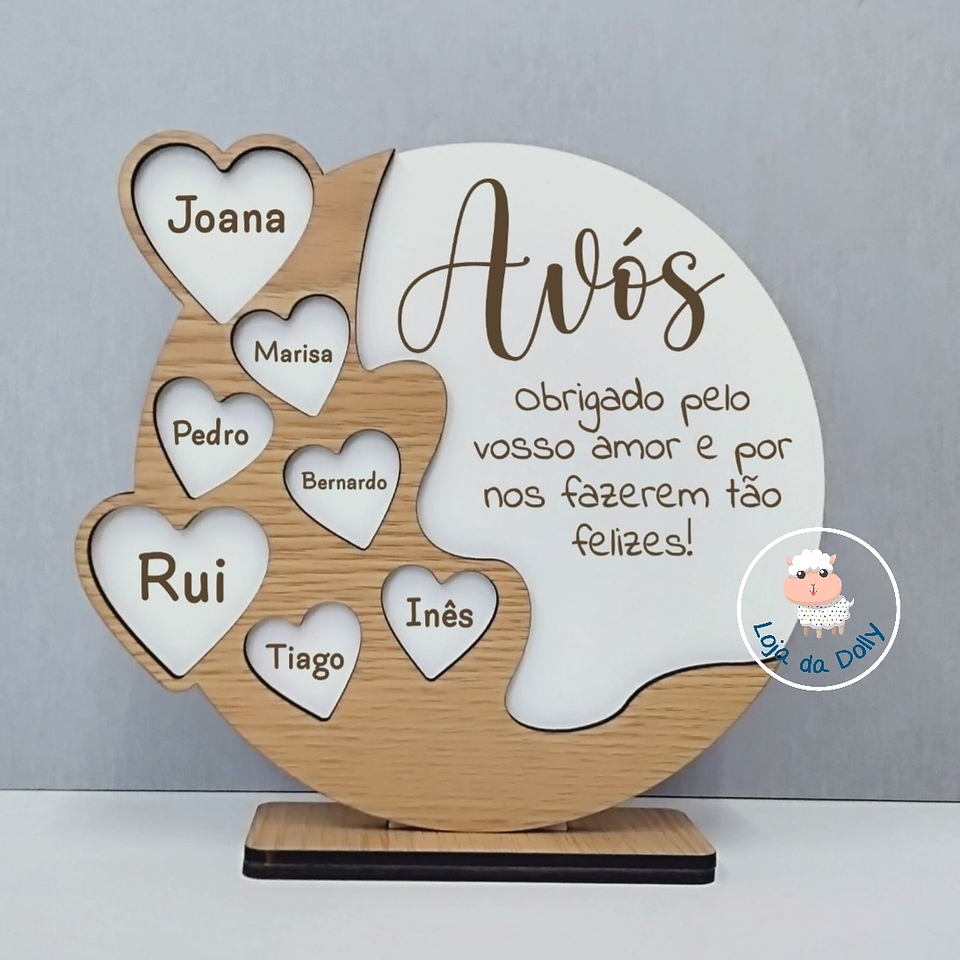 Placa Decorativa REDONDA Personalizada 1