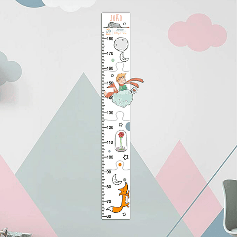 Régua Crescimento PRINCIPEZINHO Personalizada