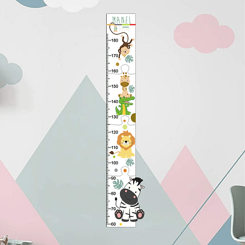 Régua Crescimento ZOO Personalizada