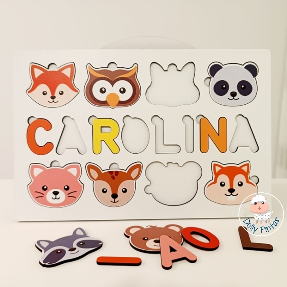 Jogo Puzzle Educativo ANIMAIS DO BOSQUE Personalizado 2