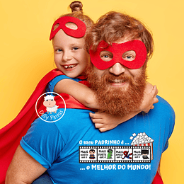 T-shirt CINEMA SUPER HERÓIS (várias opções) - Criança e Adulto