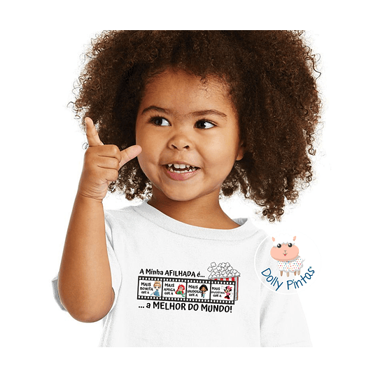 T-shirt CINEMA PRINCESAS (Mãe, Filha, Filho, Pai, Madriha, Avó, etc.) - Criança e Adulto