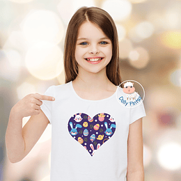 T-shirt CORAÇÃO PÁSCOA (várias opções) - Criança e Adulto 