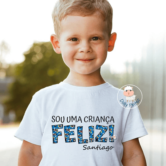 T-shirt ADORO SER CRIANÇA / SOU UMA CRIANÇA FELIZ MICKEY (várias opções) - Criança