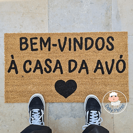 Tapete Entrada BEM-VINDOS À CASA DA AVÓ Personalizado 