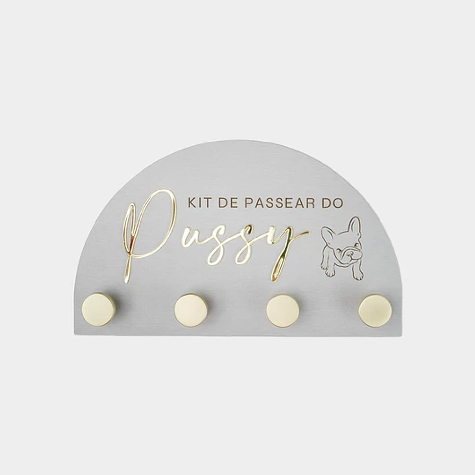 Porta-Trelas de Parede MEIA-LUA PREMIUM Personalizado 2