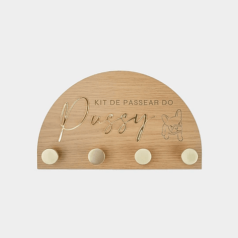 Porta-Trelas de Parede MEIA-LUA PREMIUM Personalizado