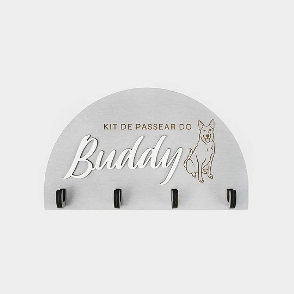 Porta-Trelas de Parede MEIA-LUA STANDARD Personalizado 2