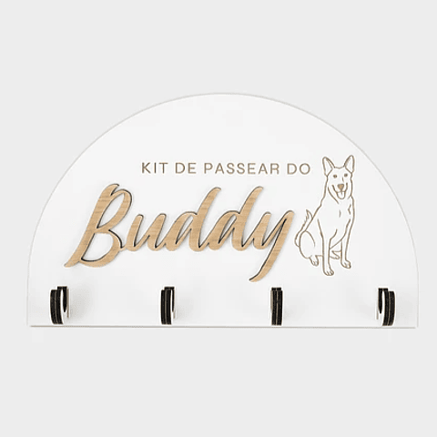 Porta-Trelas de Parede MEIA-LUA STANDARD Personalizado