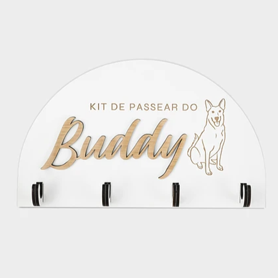 Porta-Trelas de Parede MEIA-LUA STANDARD Personalizado 1