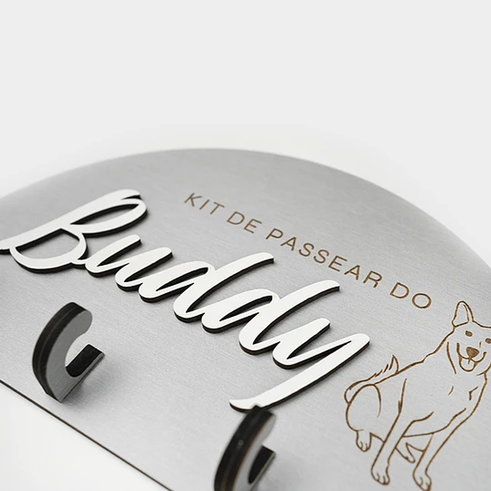 Porta-Trelas de Parede MEIA-LUA STANDARD Personalizado 4