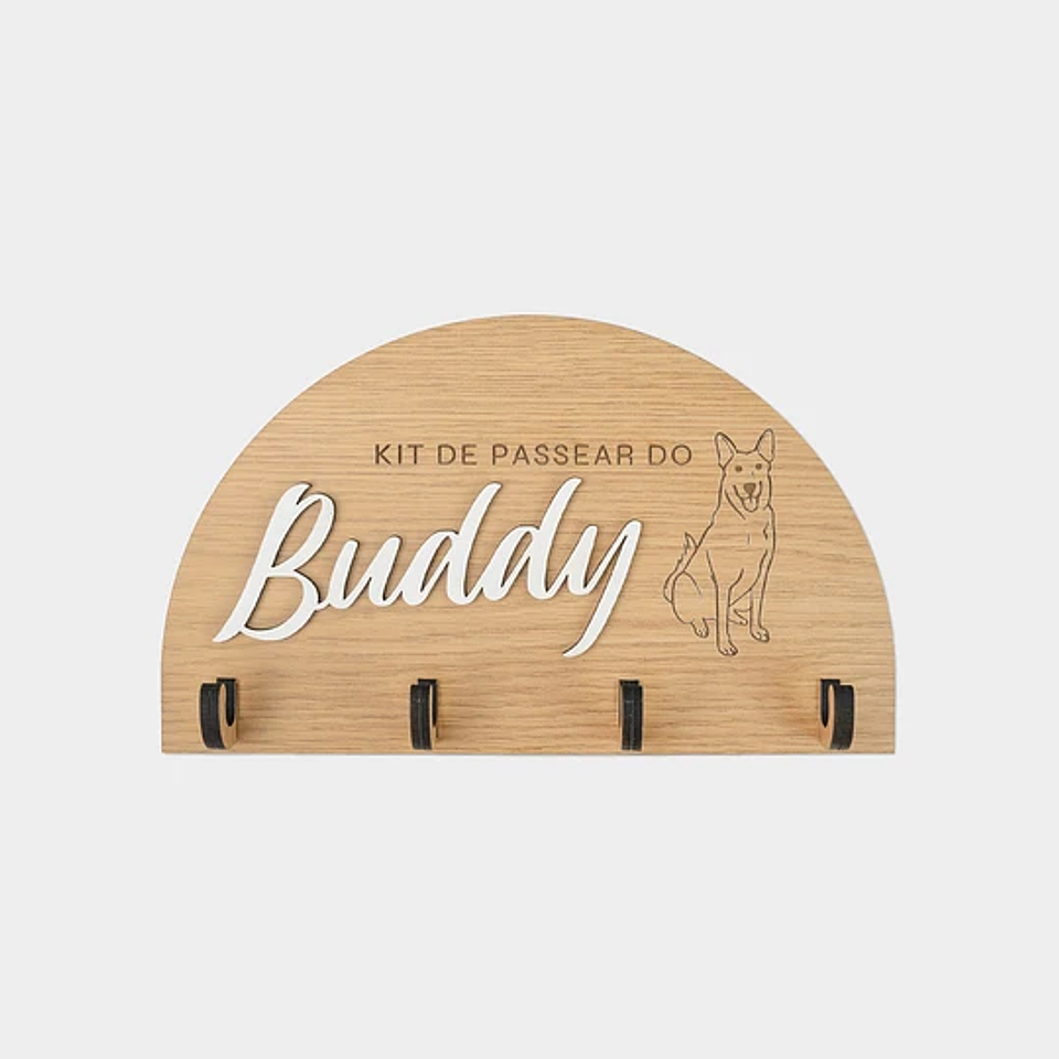 Porta-Trelas de Parede MEIA-LUA STANDARD Personalizado 3