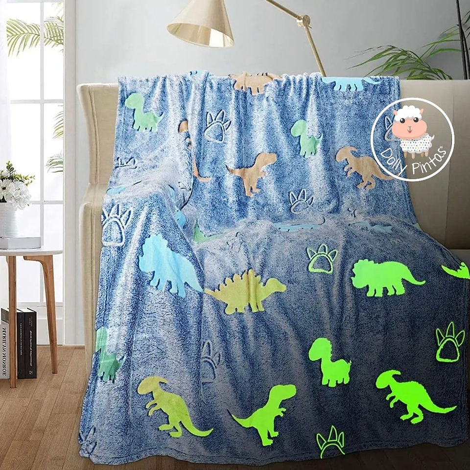 Manta Mágica DINOSSAUROS (brilha no escuro) 1