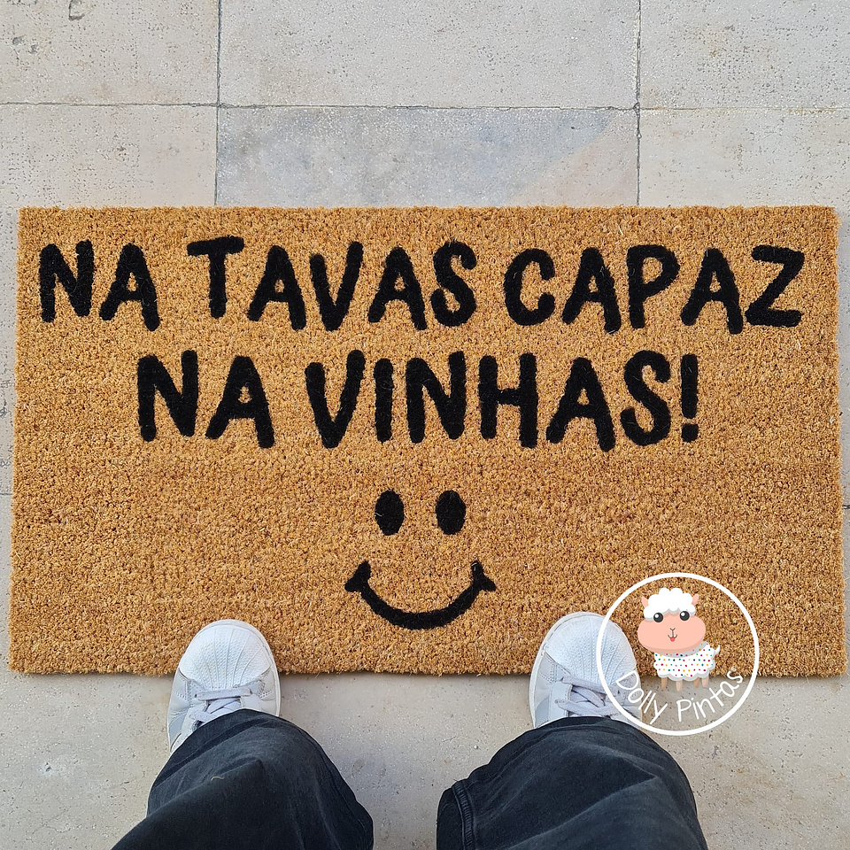 Tapete Entrada ALENTEJANO - NA TAVAS CAPAZ NA VINHAS Personalizado 2