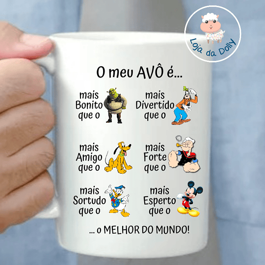 Canecas PERSONAGENS DISNEY Personalizadas (várias opções) 