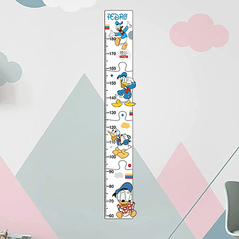 Régua Crescimento PATO DONALD Personalizada