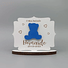 Placa ou Íman URSINHO Lembrança Batismo/Aniversário/Casamento/Festa Personalizada MDF (várias opções)