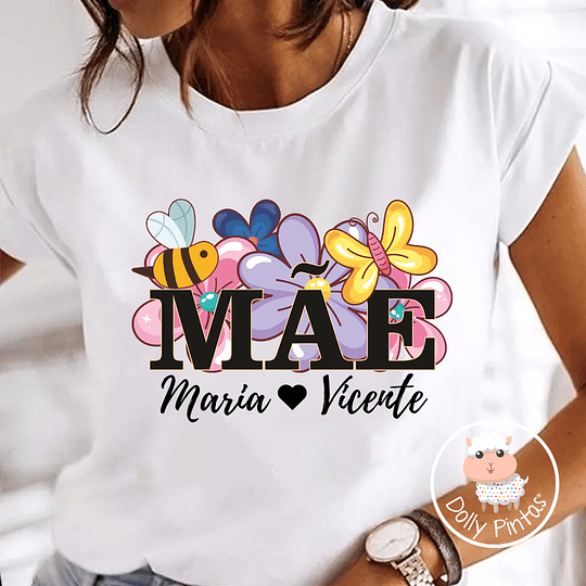 T-shirt MÃE FLORES