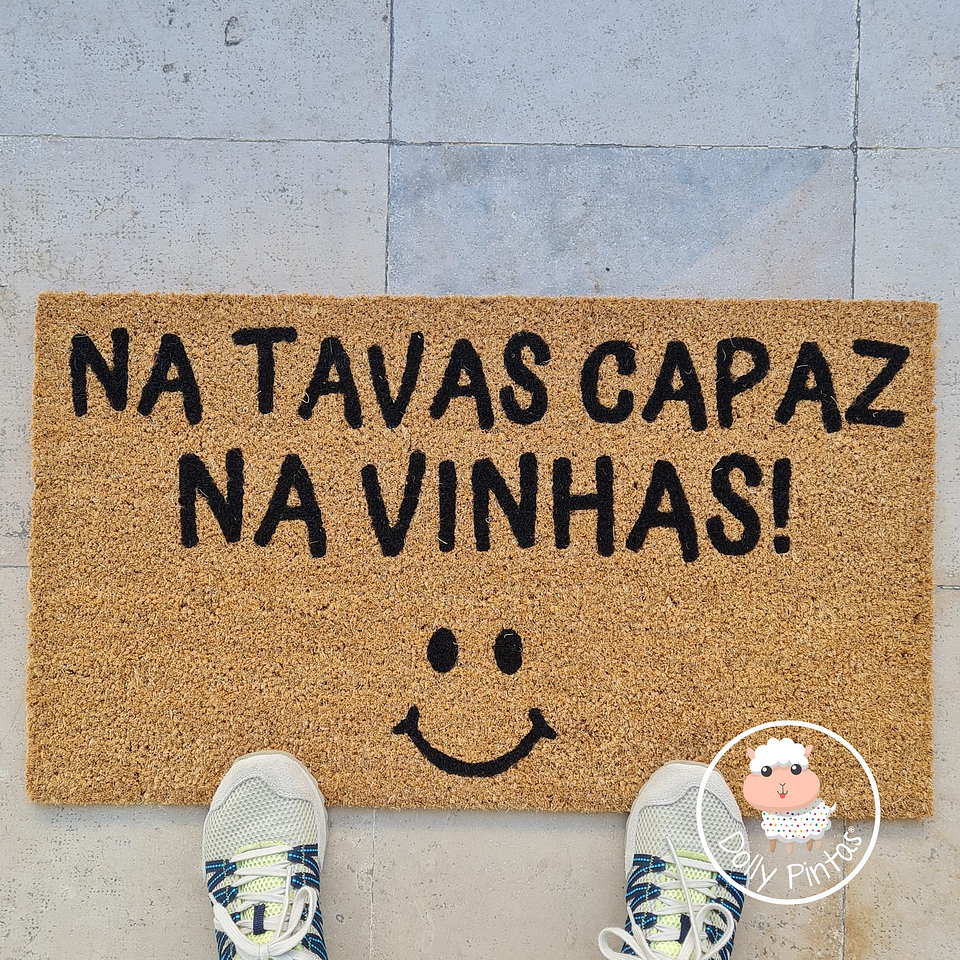 Tapete Entrada ALENTEJANO - NA TAVAS CAPAZ NA VINHAS Personalizado 1