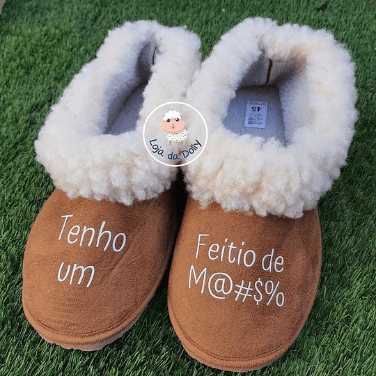 Pantufas PERSONALIZA COM O TEU TEXTO (qualquer texto) - Criança e Adulto