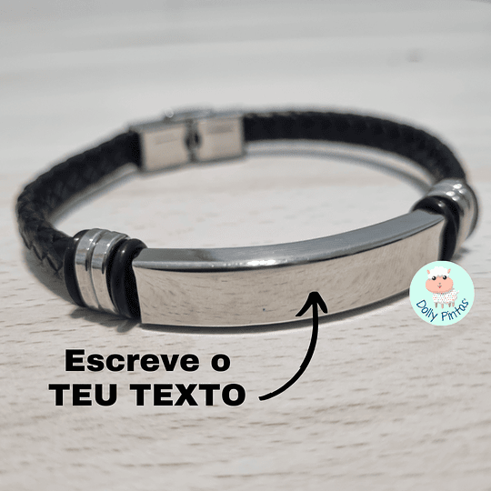 Pulseira QUALQUER TEXTO Mod.1 Personalizada