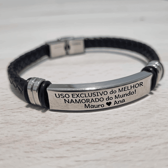 Pulseira QUALQUER TEXTO Mod.1 Personalizada