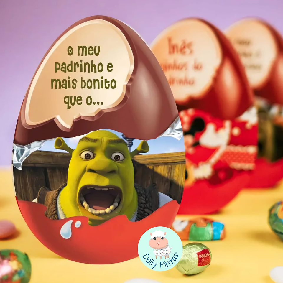 Caixa Presente Ovo SHREK Personalizada 2