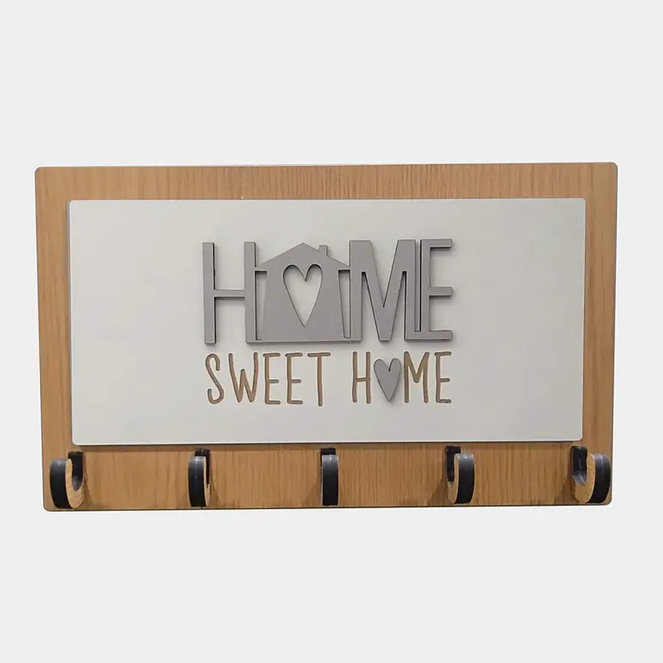Chaveiro de Parede HOME SWEET HOME  Personalizado (várias opções) 2