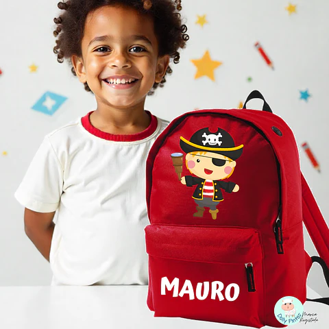 PIRATA - Mochila Personalizada (vários tamanhos e cores)