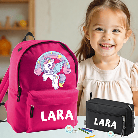 UNICÓRNIO - Mochila Personalizada (vários tamanhos e cores)
