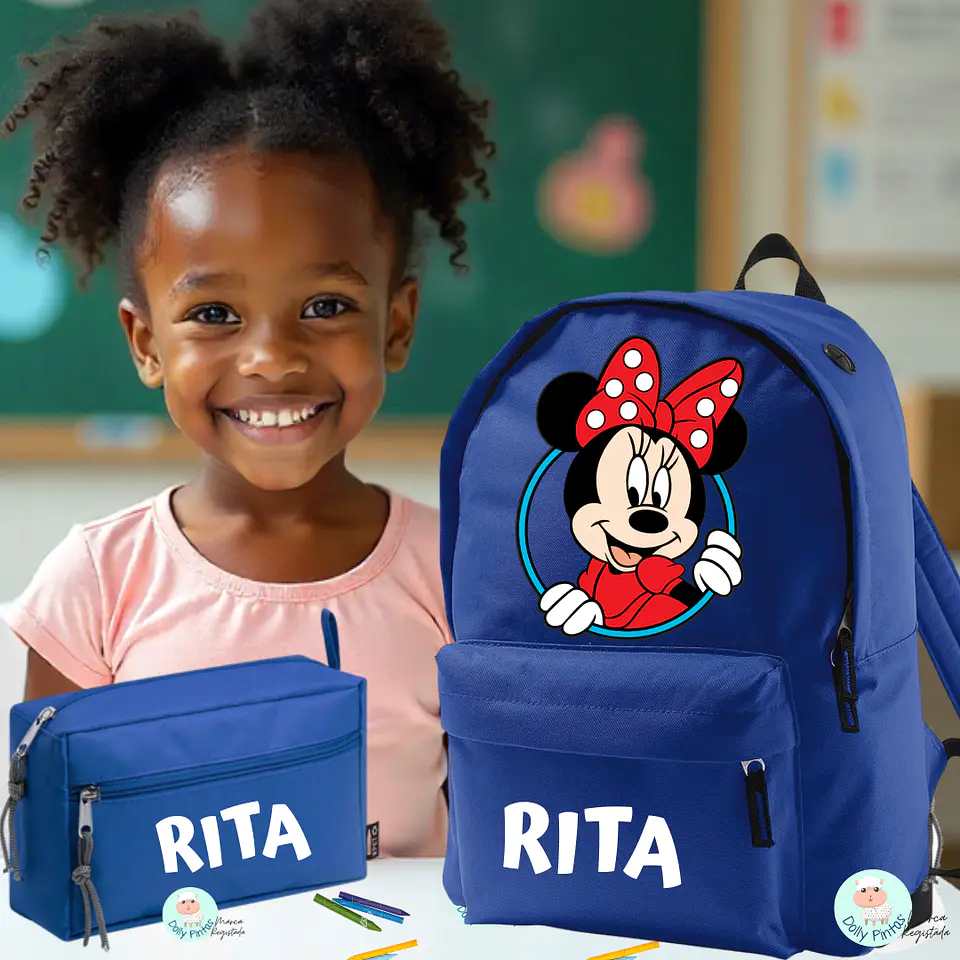 MINNIE RED - Mochila Personalizada (vários tamanhos e cores) 1