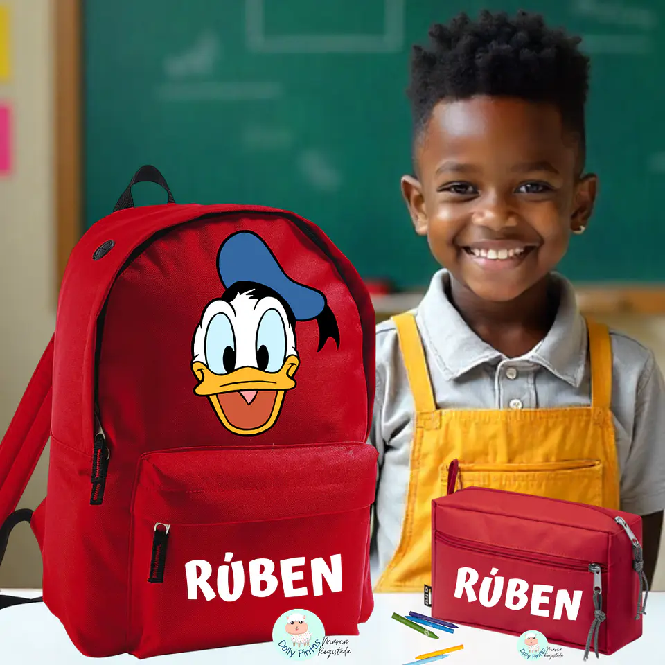 PATO DONALD - Mochila Personalizada (vários tamanhos e cores) 1