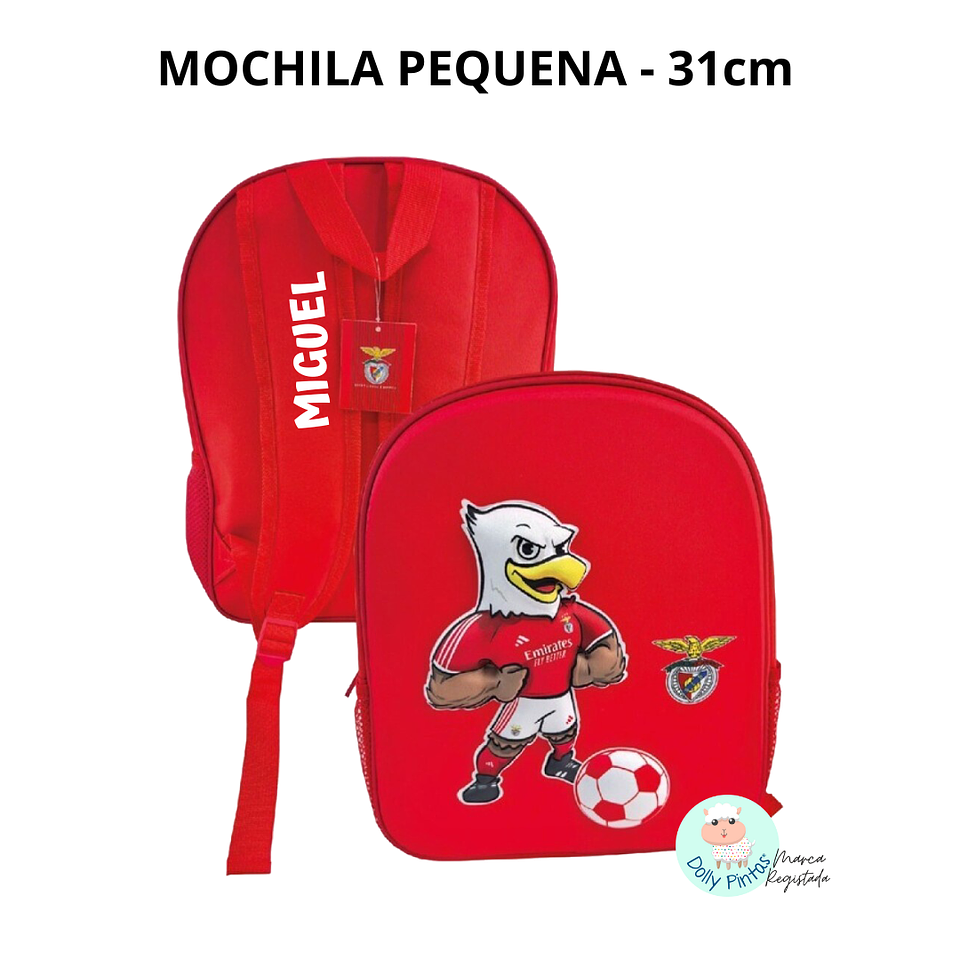ÁGUIA VITÓRIA SLB BENFICA - Mochila 3D Personalizada (vários tamanhos) 2