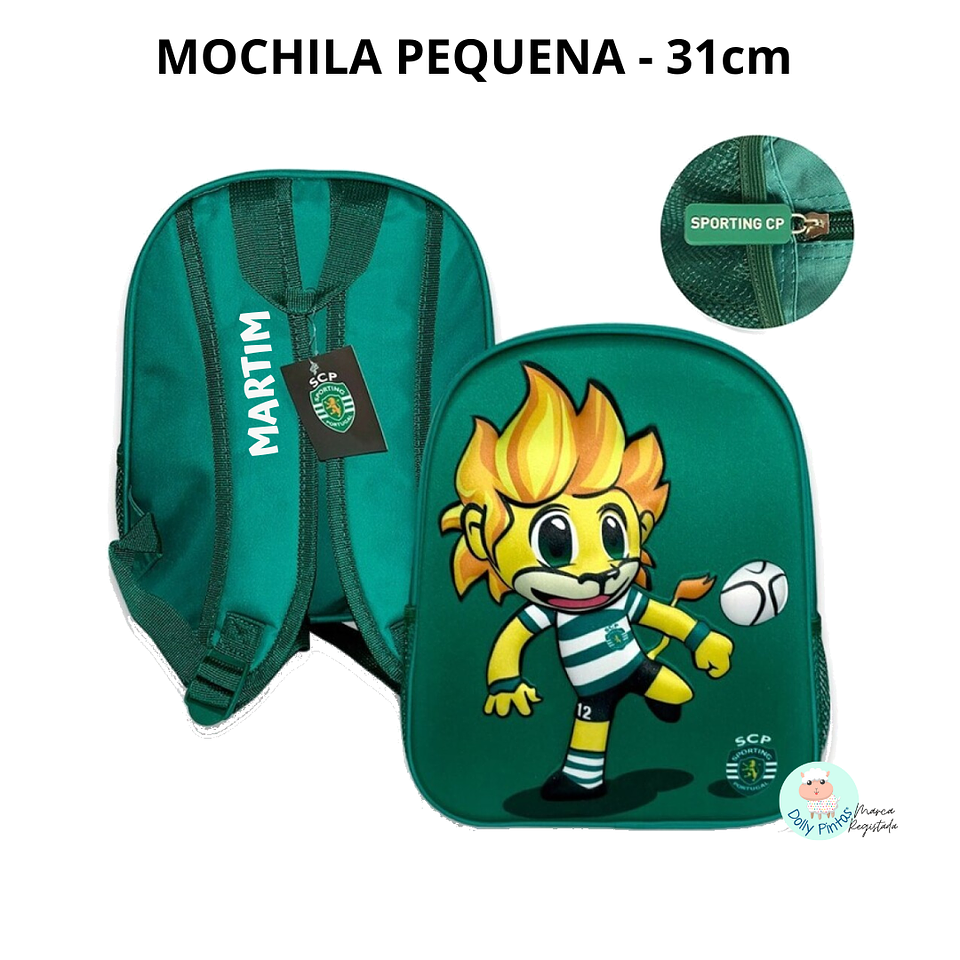 JUBAS SPORTING SCP - Mochila 3D Personalizada (vários tamanhos) 2