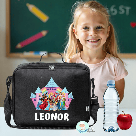 PRINCESAS - Lancheira Térmica Personalizada (várias opções)