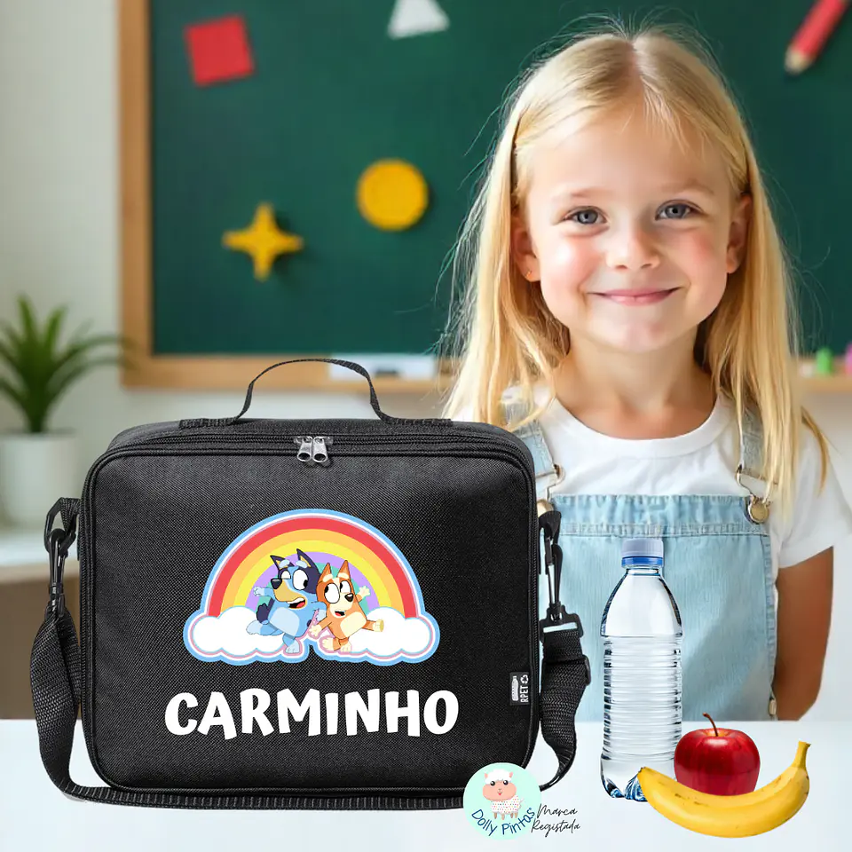 BLUEY E BINGO RAINBOW - Lancheira Térmica Personalizada (várias opções) 1