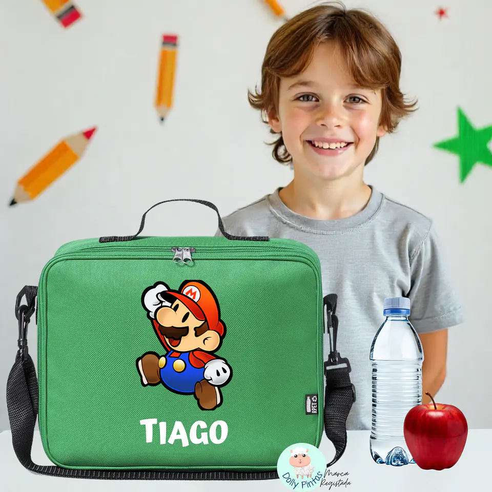 SUPER MÁRIO - Lancheira Térmica Personalizada (várias opções) 1
