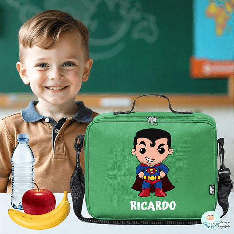 SUPER HOMEM - Lancheira Térmica Personalizada (várias opções)