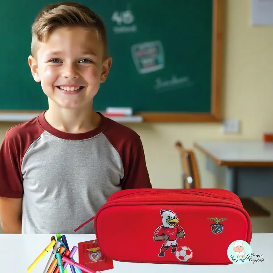 ÁGUIA VITÓRIA SLB BENFICA - Estojo Duplo Personalizado 1